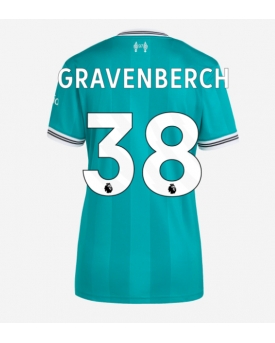 Billige Fotballdrakt Liverpool Ryan Gravenberch #38 Replika Tredjedrakt Dame 2025-26 Kortermet Billige Fotballdrakt Liverpool Ryan Gravenberch #38 Replika Tredjedrakt Dame 2025-26 Kortermet